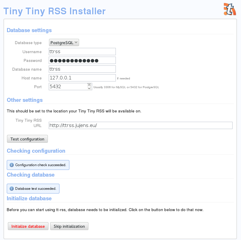 Tester la configuration